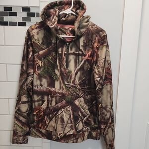 Huntworth Women's Lightweight Camo Shirt Jacket - Brown/Green